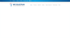 Desktop Screenshot of mipcolostrumnz.com